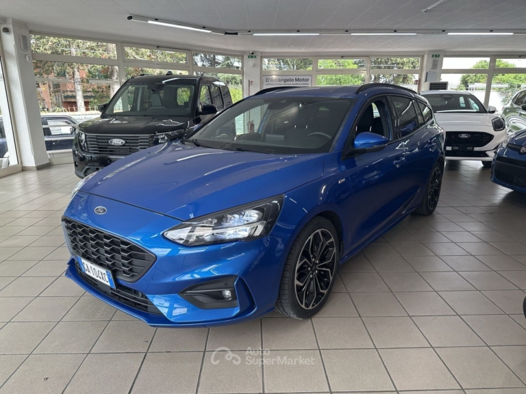 Ford Focus SW ST-Line Co-Pilot 1.0 EcoBoost 125 CV 2020 Blu — foto 1 di 20